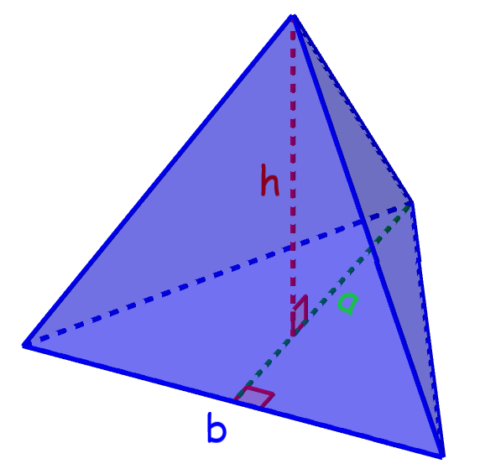 Volume e Área da Pirâmide Triangular com Exercícios - Neurochispas