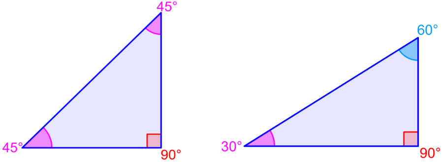 triângulo-30-60-90-e-triângulo-45-45-90