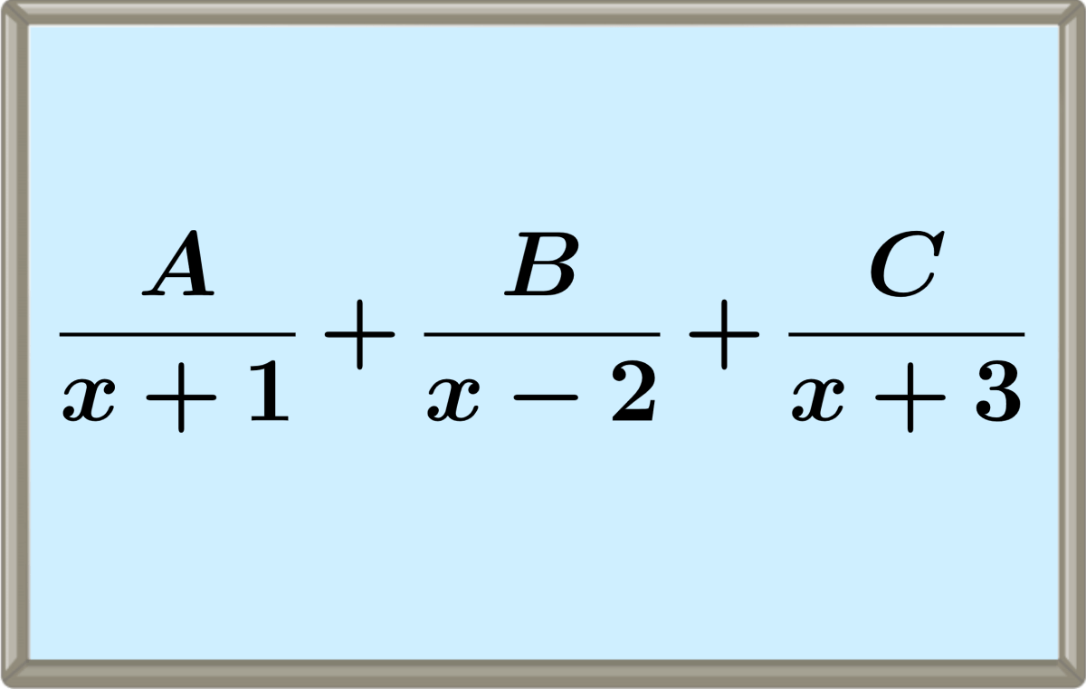 Exemplo de frações parciais